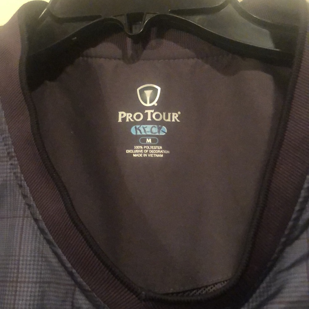 Pro Tour -Medium - Plaid Golf Jacket w/Mesh Lining - 100% Polyester